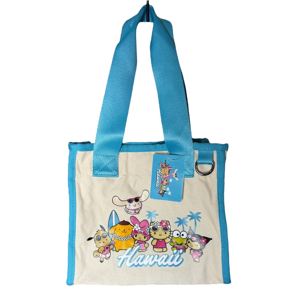 Sanrio Hello Kitty and Friends Hawaii Mini Tote Bag ABC Stores Exclusive Blue
